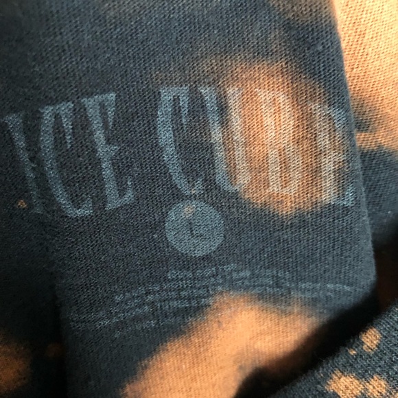 Ice Cube, Graphic Tee, Custom Bleached, Black - Picture 2 of 2